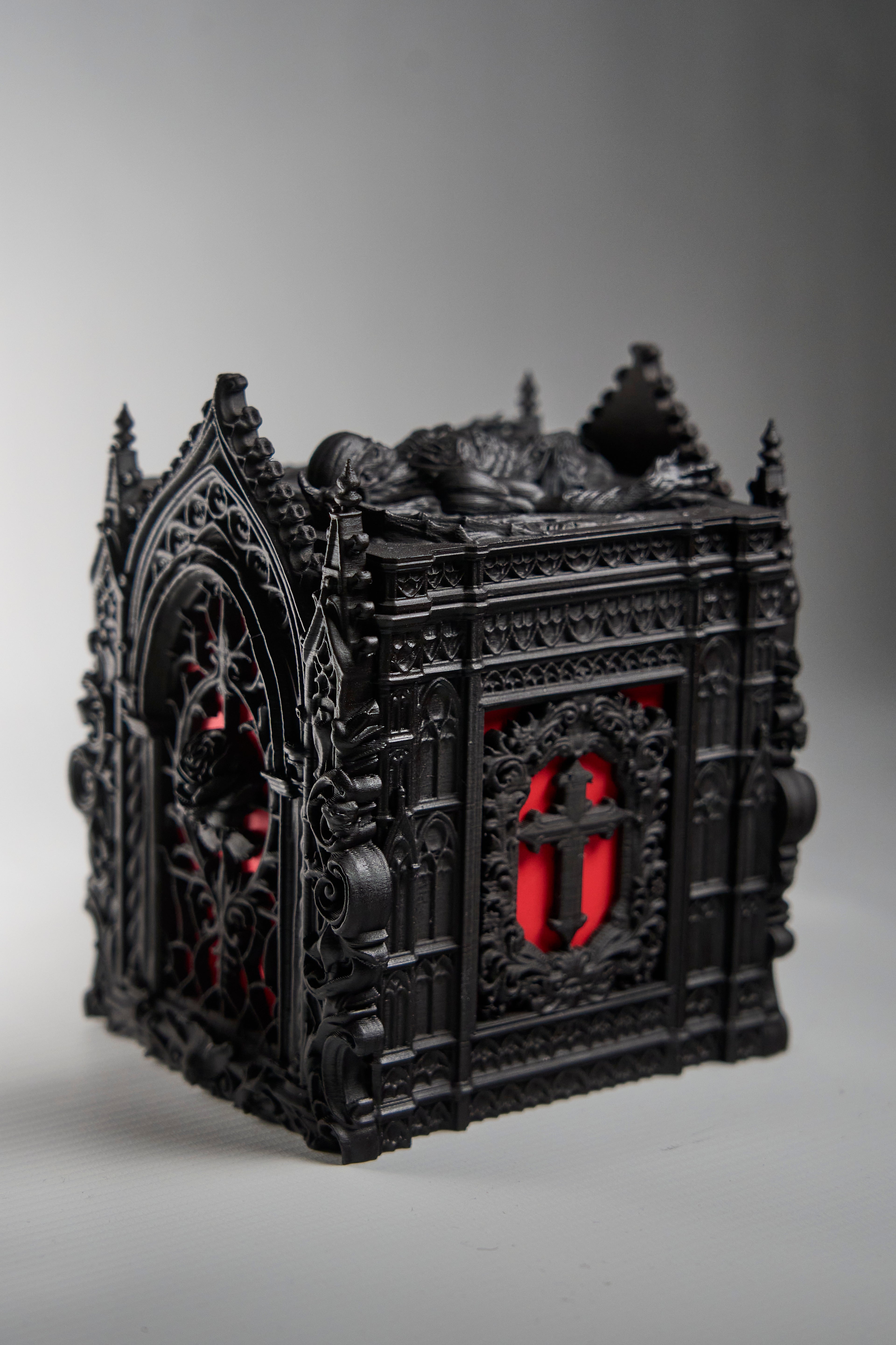 MTG Premium Vampir-Commander Deckbox - Handbemalt