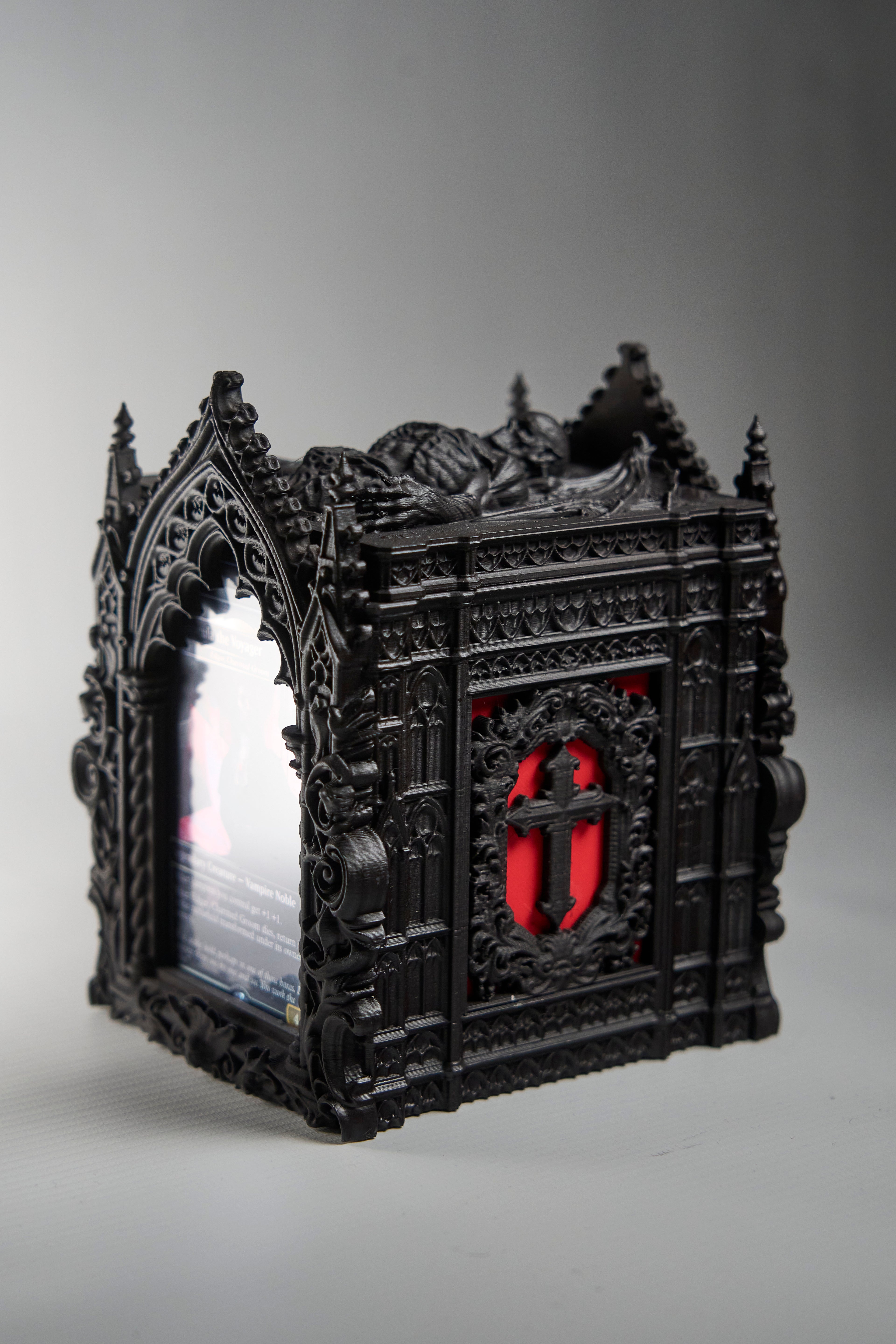 MTG Premium Vampir-Commander Deckbox - Handbemalt